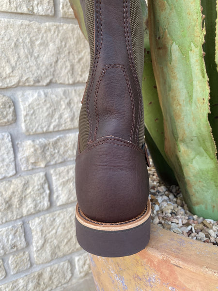 Men's Chippewa Snake Boot in Brown And Olive and Waterproof - 25110 - Blair's Western Wear Marble Falls, TX