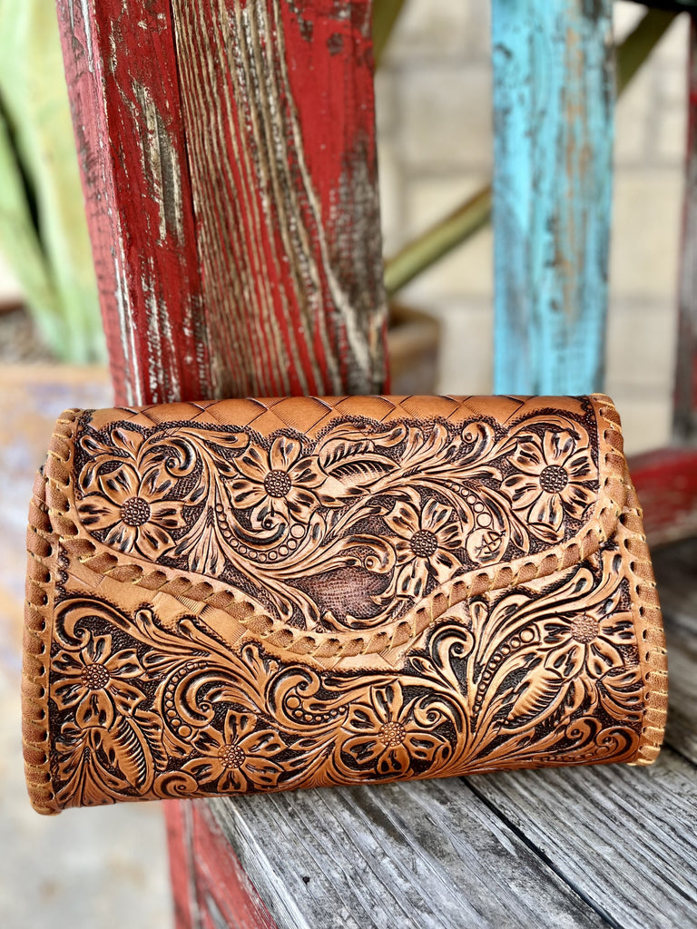 Copper Leather American Darling Crossbody Purse / Clutch ADBG1137D - Blair's Western Wear