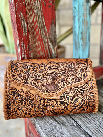 Copper Leather American Darling Crossbody Purse / Clutch ADBG1137D - Blair's Western Wear