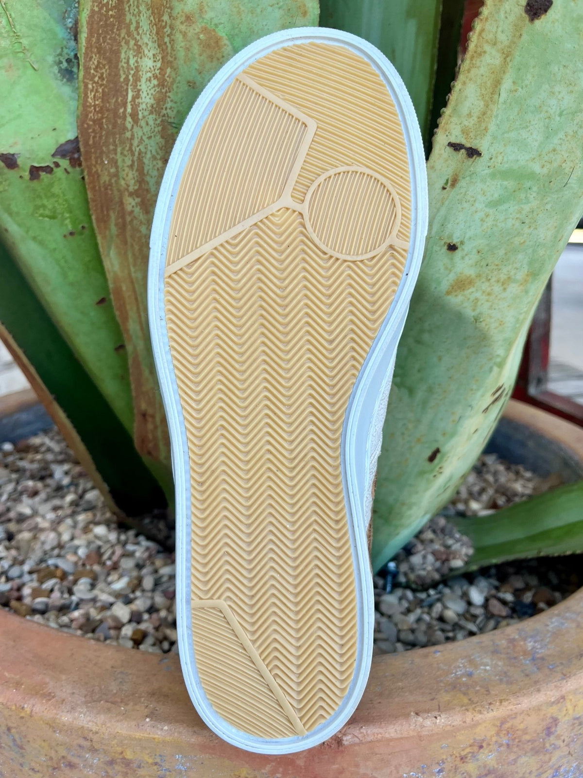 Women's Agave Sky Dakota Tan Woven Leather Slip-On Sneaker