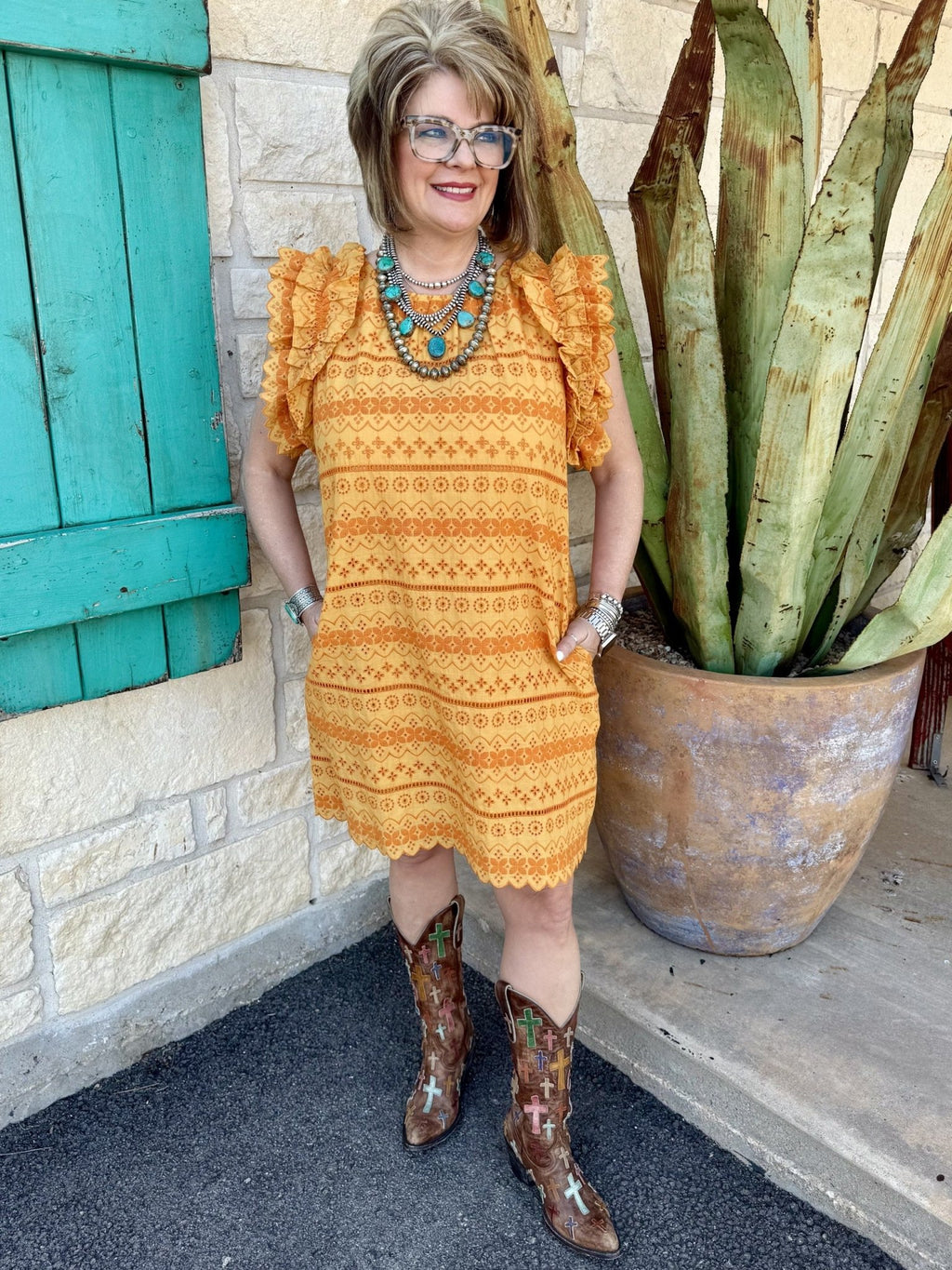 Women's Amber Embroidered Dress