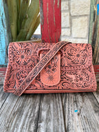 Women's American Darling Pink Tool Flap Clutch Wallet