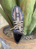 Women's Ariat Brown Tan Blue Peach Aztec-Inspired Tennis Shoe