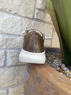 Women's Ariat Hilo Brown Tooled Leather Slip-On