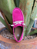 Women's Ariat Hilo Hot Pink Roughout Slip-On