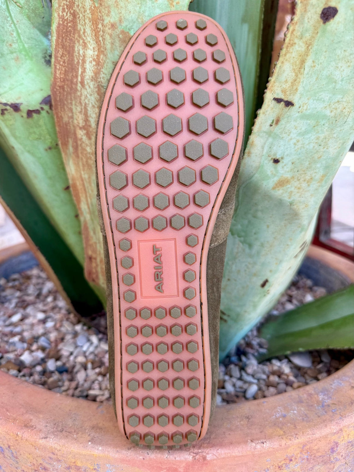Women's Ariat Olive Suede Moccasin