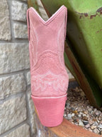 Women's Ariat Pink Suede Western Bootie