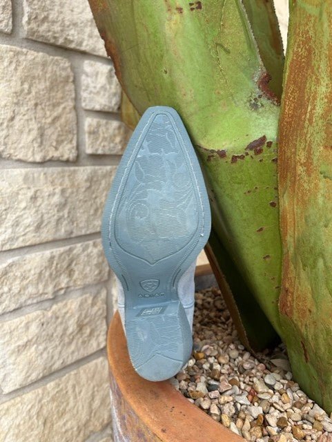 Women's Ariat Sky Blue Suede Western Bootie