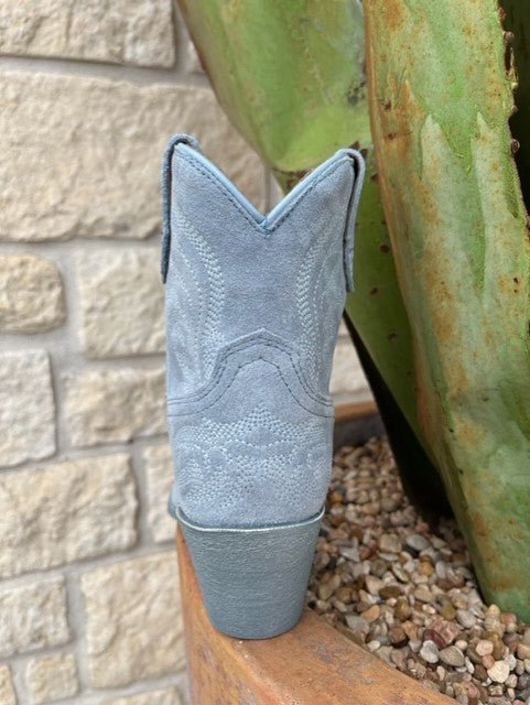 Women's Ariat Sky Blue Suede Western Bootie