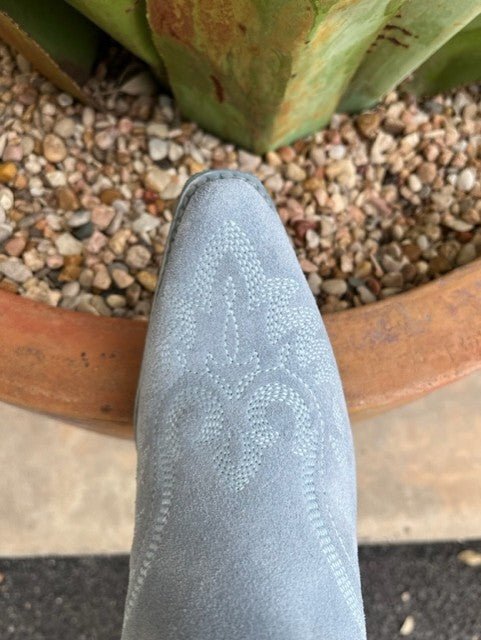 Women's Ariat Sky Blue Suede Western Bootie