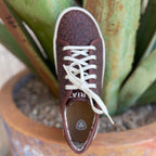 Women's Ariat Skylar Brown Floral Emboss Platform Sneaker