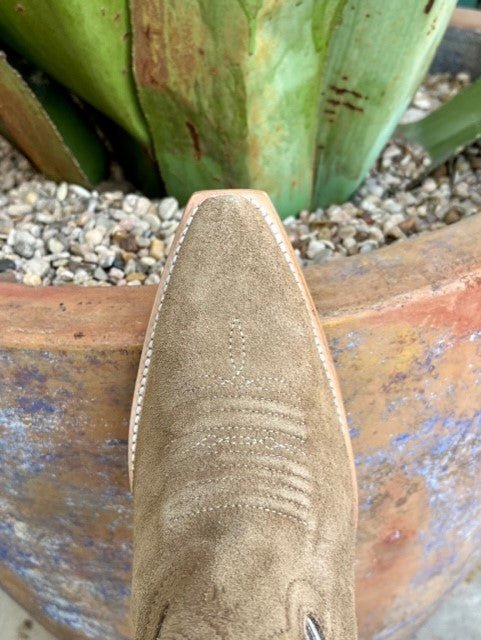 Women's Ariat Tan Roughout Aztec-Inspired Western Bootie