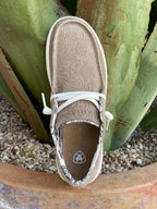 Women's Ariat Tan Tooled Suede Hilo Casual Shoe