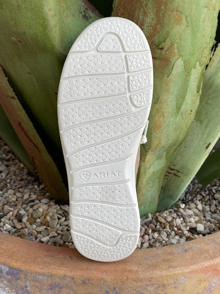Women's Ariat Tan Tooled Suede Hilo Casual Shoe