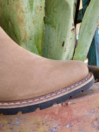 Women's Ariat Wexford Tan Suede Slip-On Bootie