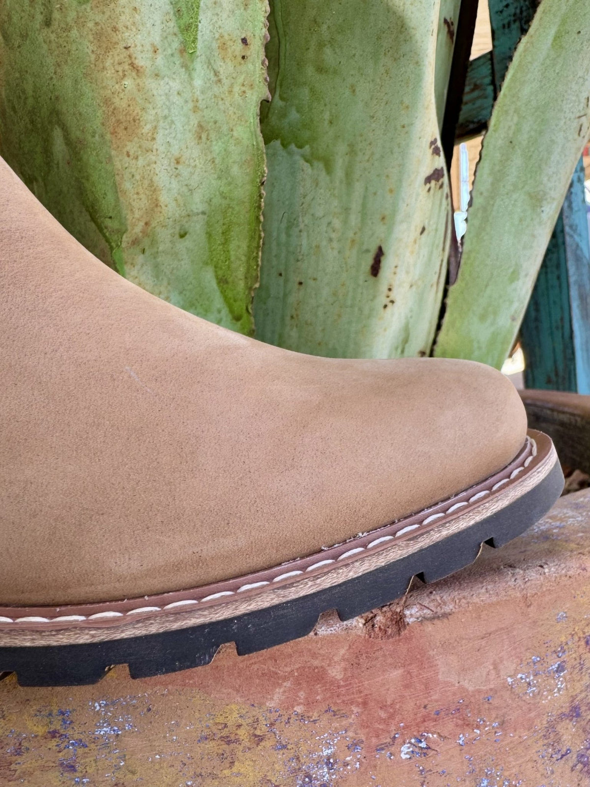Women's Ariat Wexford Tan Suede Slip-On Bootie