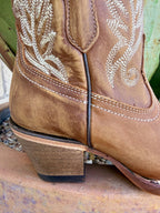 Women's Corral Brown Zip Western Short Bootie