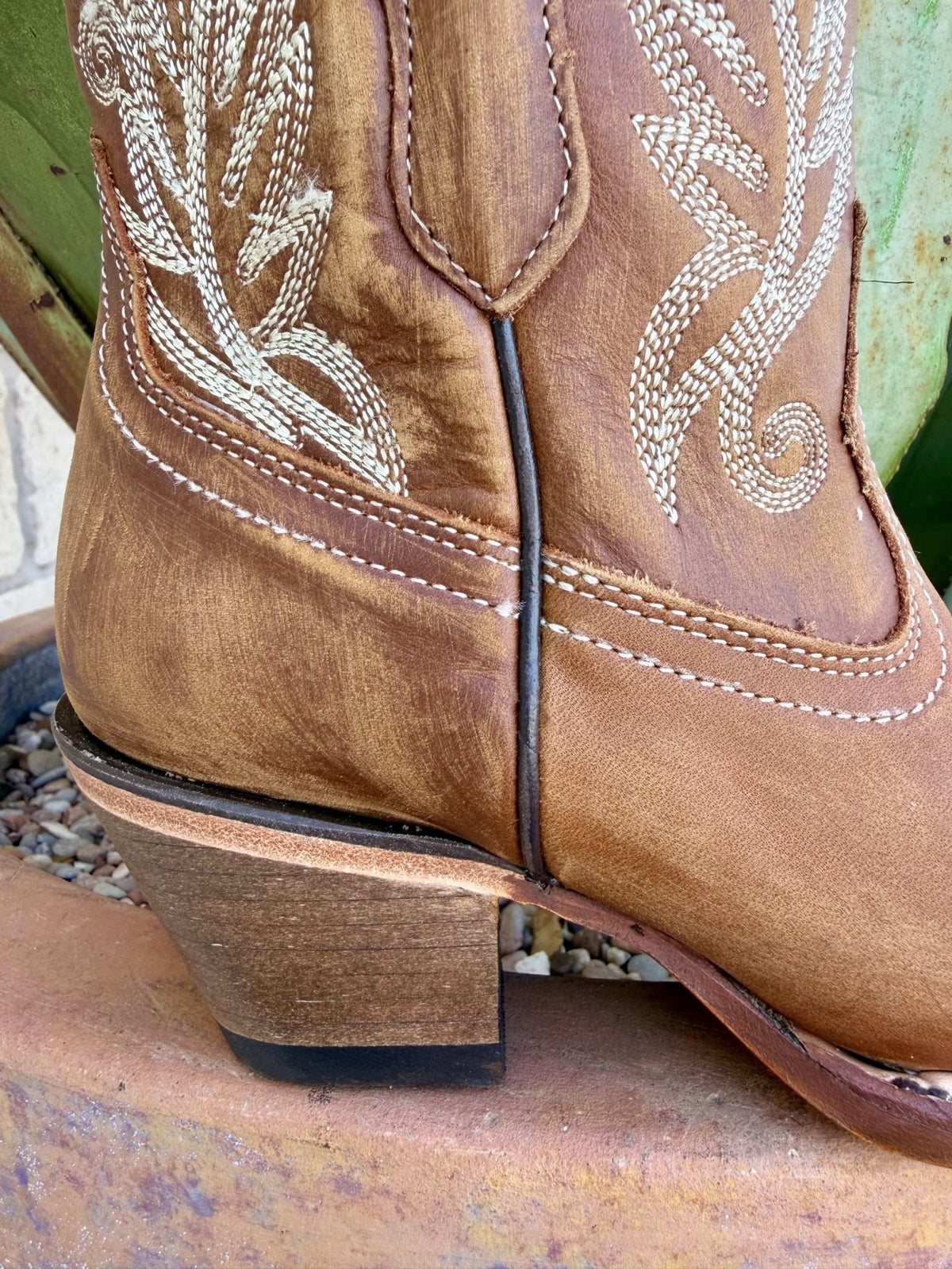 Women's Corral Brown Zip Western Short Bootie