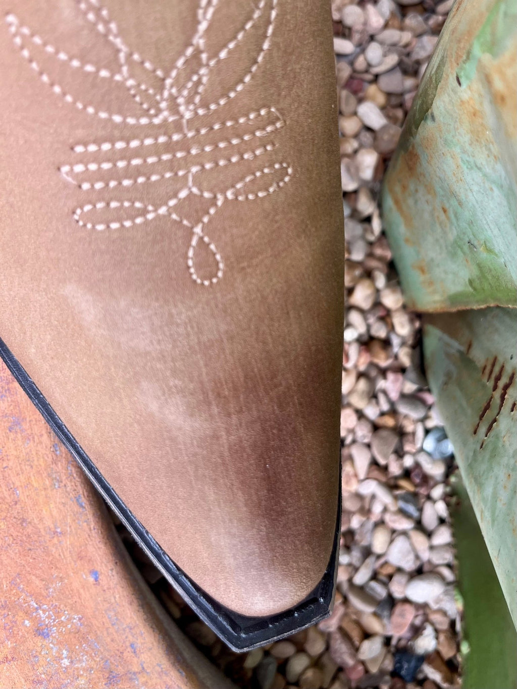 Women's Corral Distressed Tan Zip Bootie