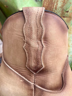 Women's Corral Distressed Tan Zip Bootie