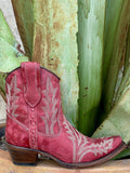 Full bootie — side view with zip and stitching
