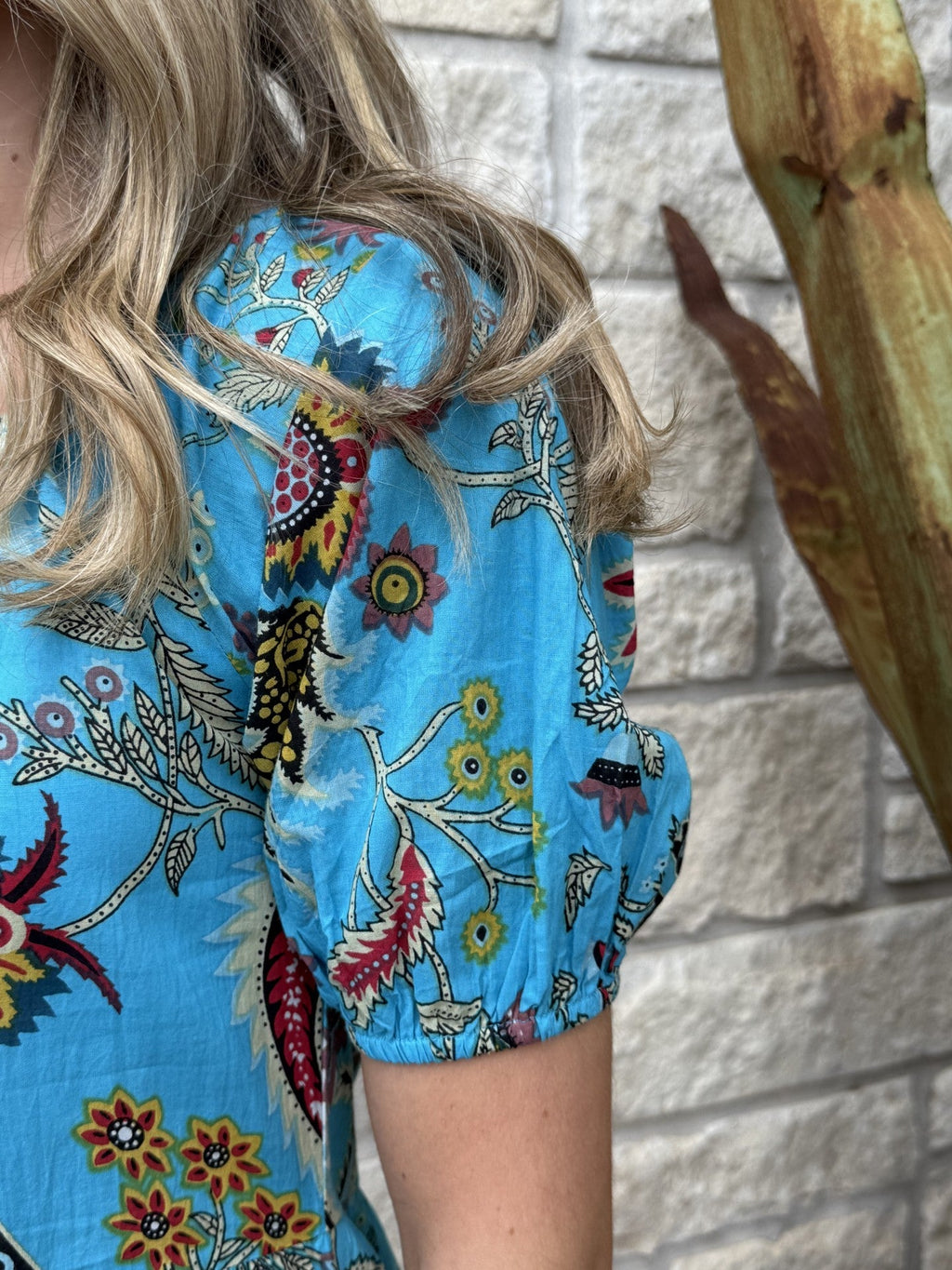 Women's Multicolor Tiered Floral Dress