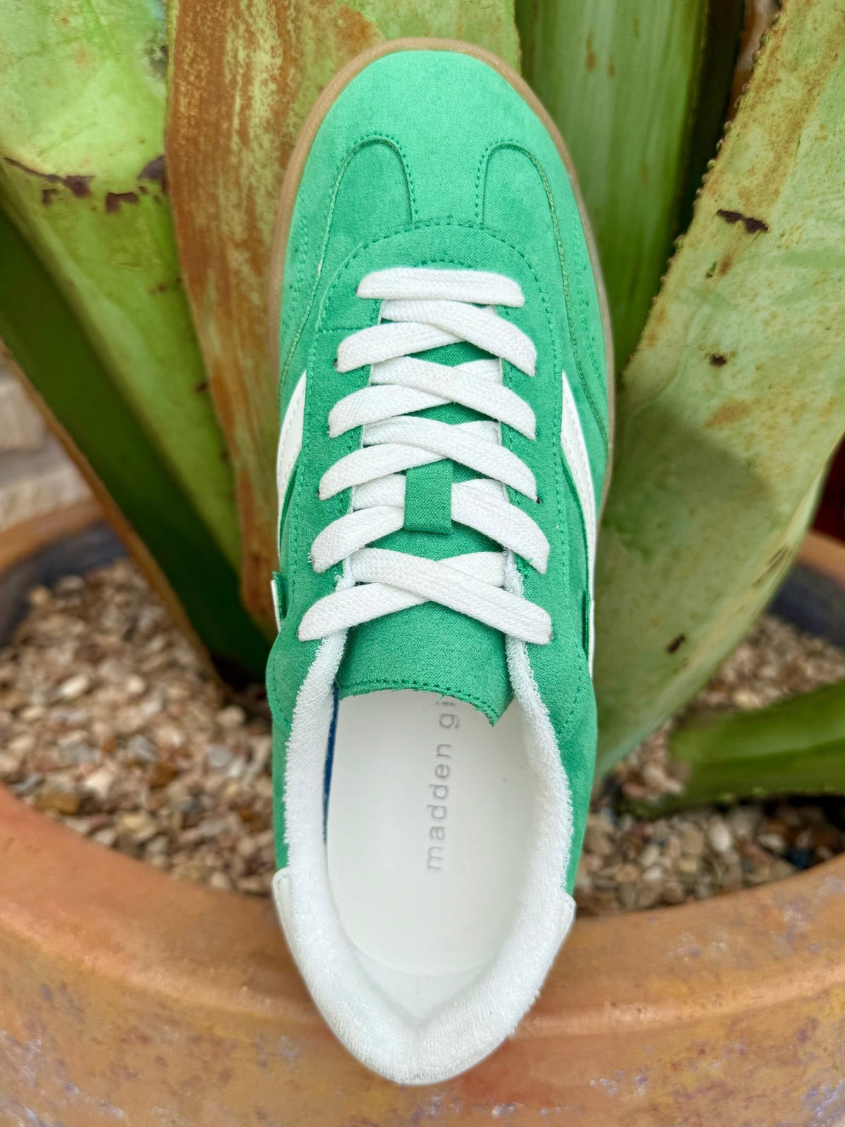 Women's Steve Madden Emerald Green Suede Platform Sneaker
