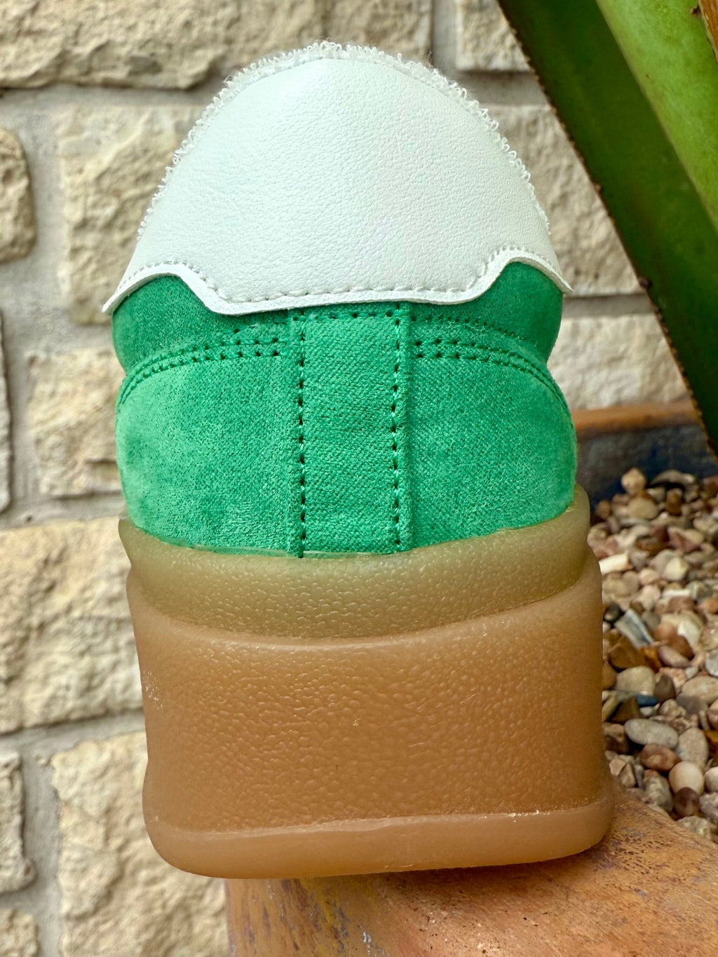 Women's Steve Madden Emerald Green Suede Platform Sneaker