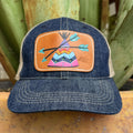Women's Teepee Leather Patch Trucker Cap