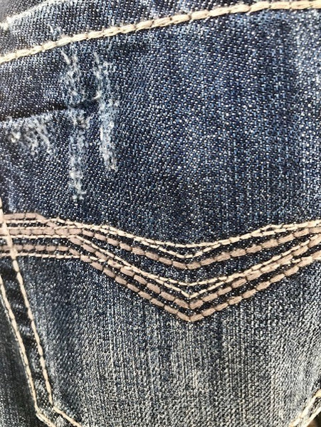 rock and roll men's jean. Pocket close up
