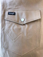 Wrangler Work Shirt in Khaki - MS70319 - BLAIR'S Western Wear located in Marble Falls TX