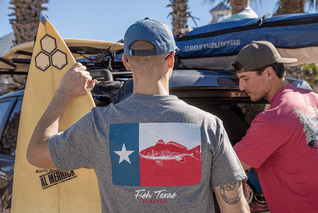 Men's Burlebo Fish Texas Pocket T-Shirt