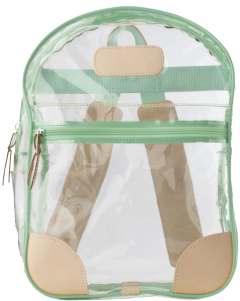Jon Hart Design Clear Backpack Slate Webbing