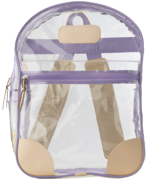 Jon Hart Design Clear Backpack Slate Webbing