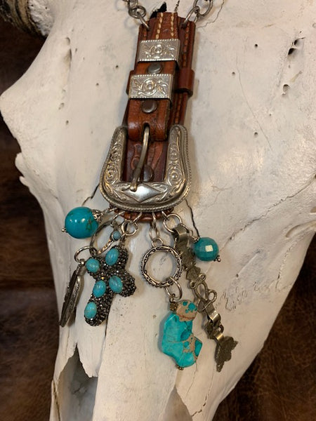 Upcycled Belt Buckle Necklace