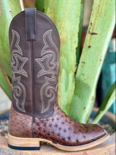 Men's Horse Power Ostrich Skin Western Boots - HP8001 - Blair's Western Wear Marble Falls, TX 