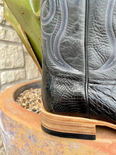 Men's Horse Power Black Caiman Boot - HP8002 - Blair's Western Wear Marble Falls, TX