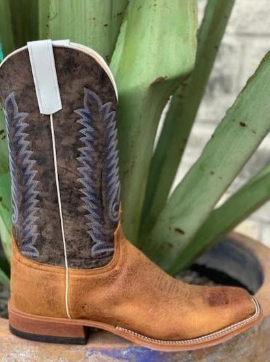 Anderson Bean Men's Square Toe Elk Butt Leather Western Boot  - 3327M