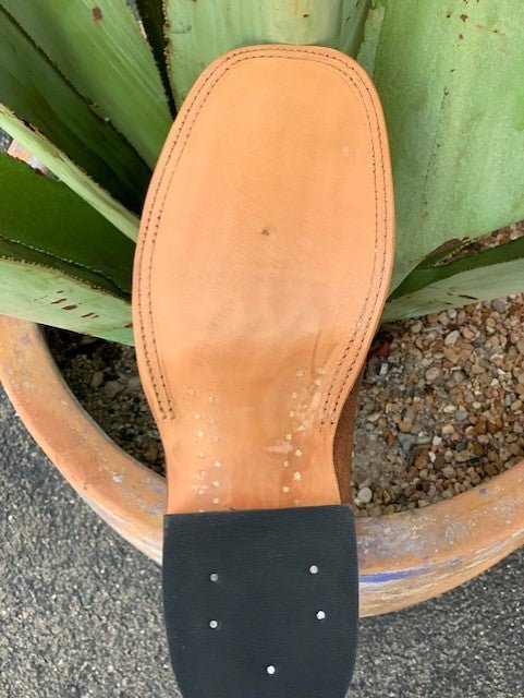 Anderson Bean Men's Tan Rough Out Ostrich Western Boot