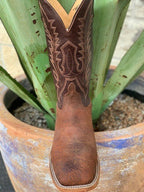 Anderson Bean Men's Tan Rough Out Ostrich Western Boot