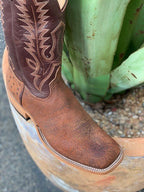 Anderson Bean Men's Tan Rough Out Ostrich Western Boot