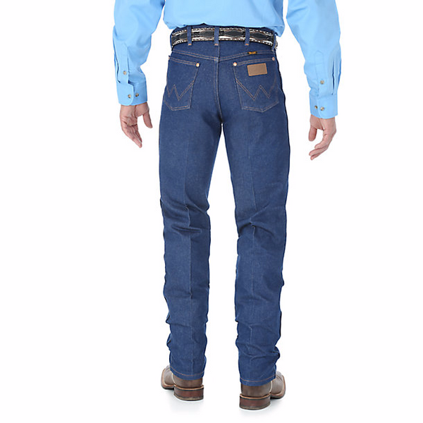 Wrangler Men's Cowboy Cut Blue Jean butt picture13mwz
