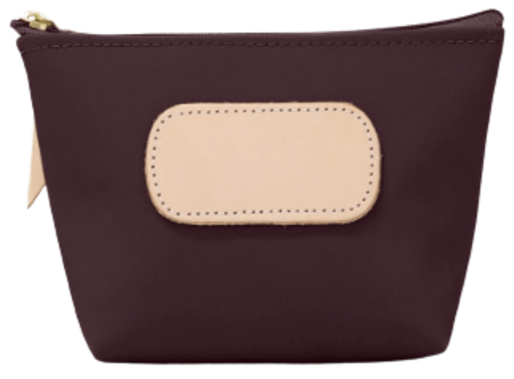 Burgundy  Canvas Jon Hart Chico Pouch - Blair's Western Wear Marble Falls, TX