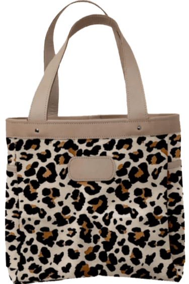 Leopard Jon Hart Canvas Left Bank Tote - Blair's Western Wear Marble Falls, TX