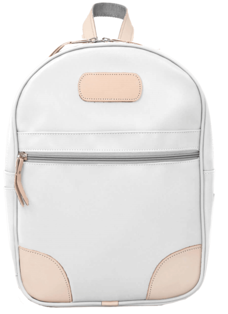 White Medium Canvas Jon Hart Backpack - Blair's Western Wear Marble Falls, TX