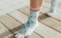 Ladies Woven Pear socks two seater bikes - 410104