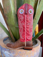 Women's Tall Red/Brown Macie Bean Western Dress Boots - M7511 - Blair's Western Wear Marble Falls, TX