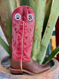 Women's Tall Red/Brown Macie Bean Western Dress Boots - M7511 - Blair's Western Wear Marble Falls, TX 