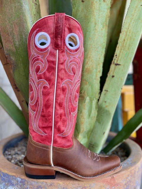 Women's Tall Red/Brown Macie Bean Western Dress Boots - M7511 - Blair's Western Wear Marble Falls, TX 