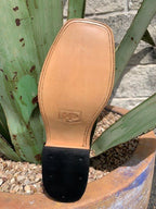 Men's Belly Ostrich Square Toe Western Boot